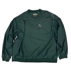 VTG John Deere Windbreaker Mens XXL North’s End Green